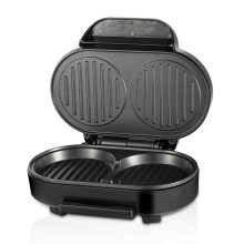 Dual Sandwich Maker and Electric Grill, 110V/220V NonStick Plates, Dual Cooking Surfaces