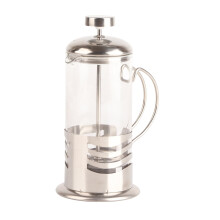 Tea Pot - Delaman Stainless Steel Glass Cafetiere Filter Coffee Pot Press Plunger