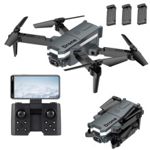 Drone Gnobogi with Dual 1080P HD FPV Camera, Remote Control Toys Gifts for Kids, Altitude Hold, Headless Mode, Speed Adjustment