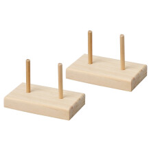 2pcs Wooden Spool Holders Wooden Sewing Thread Holder Useful Spool Organizers