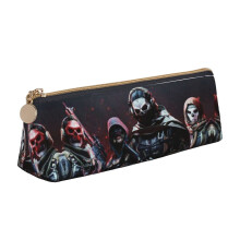 Call Of Duty Modern Warfare Triangle Pen Pouch, Compatible with Black Leather Pencil Holder, Small Portable Zipper Case for Pens, Markers, Makeups,