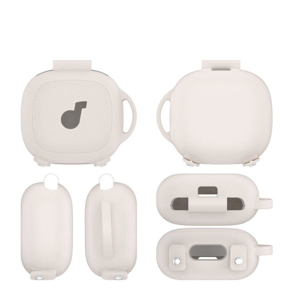 Silicone Cover For Soundcore Sport X20, Protective Case With Carabiner, Soft Skin Sleeve For Wireless Earbuds Charging Box 9389440660397