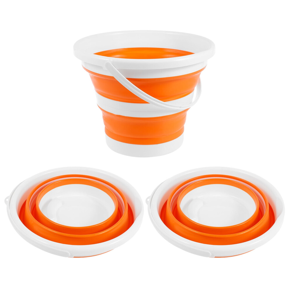 Tysrjsv 3Pcs 10L Collapsible Bucket - Portable, Foldable, Space-Saving Water Pail For Camping, Garden, Fishing, Car Wash, Sand 9389440660793
