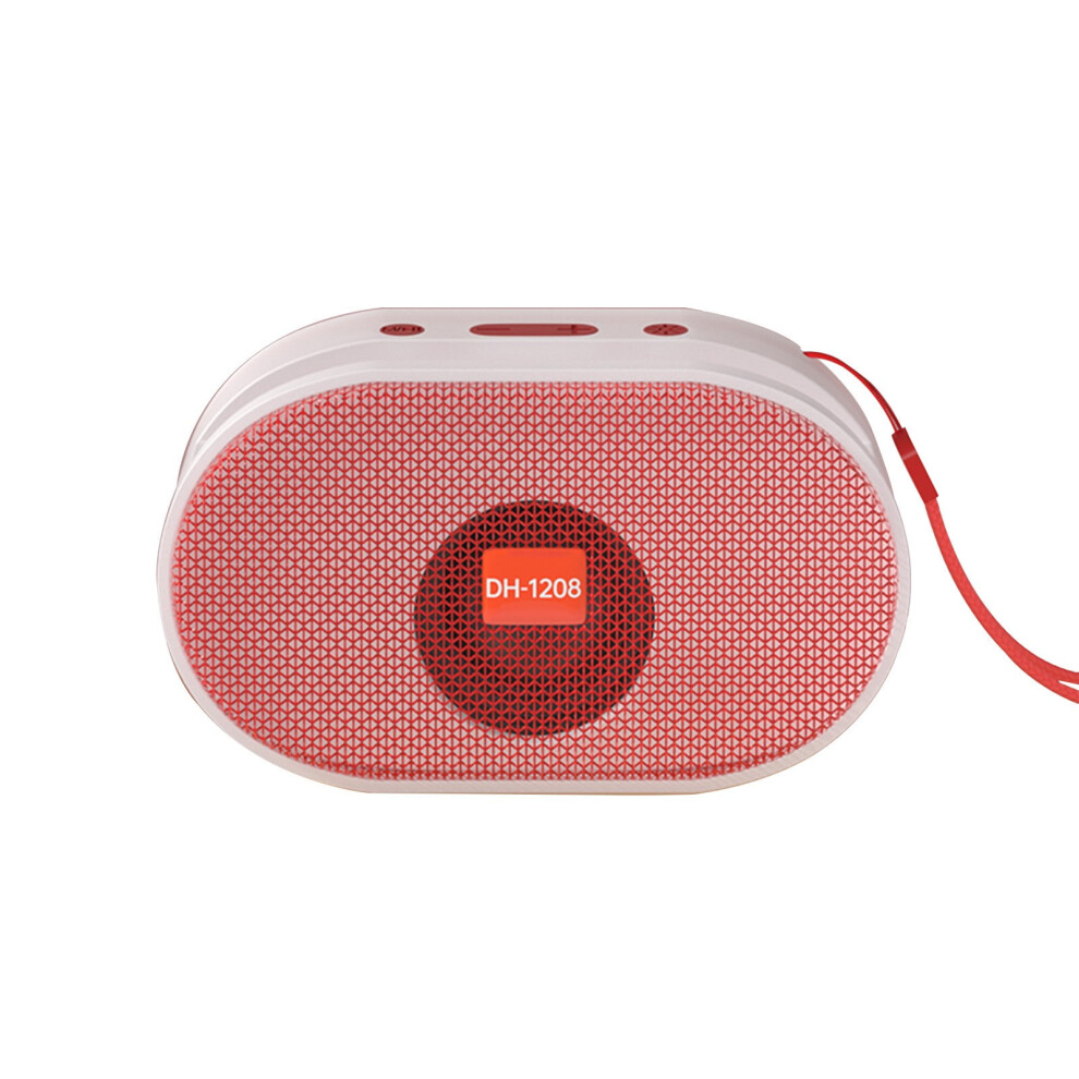 Paveos Wireless Bluetooth Speaker Seven-Color Ambience Subwoofer Desktop Bluetooth Speaker Bluetooth Audio Receiver Suitable For Adults Light/Red 9389440661653