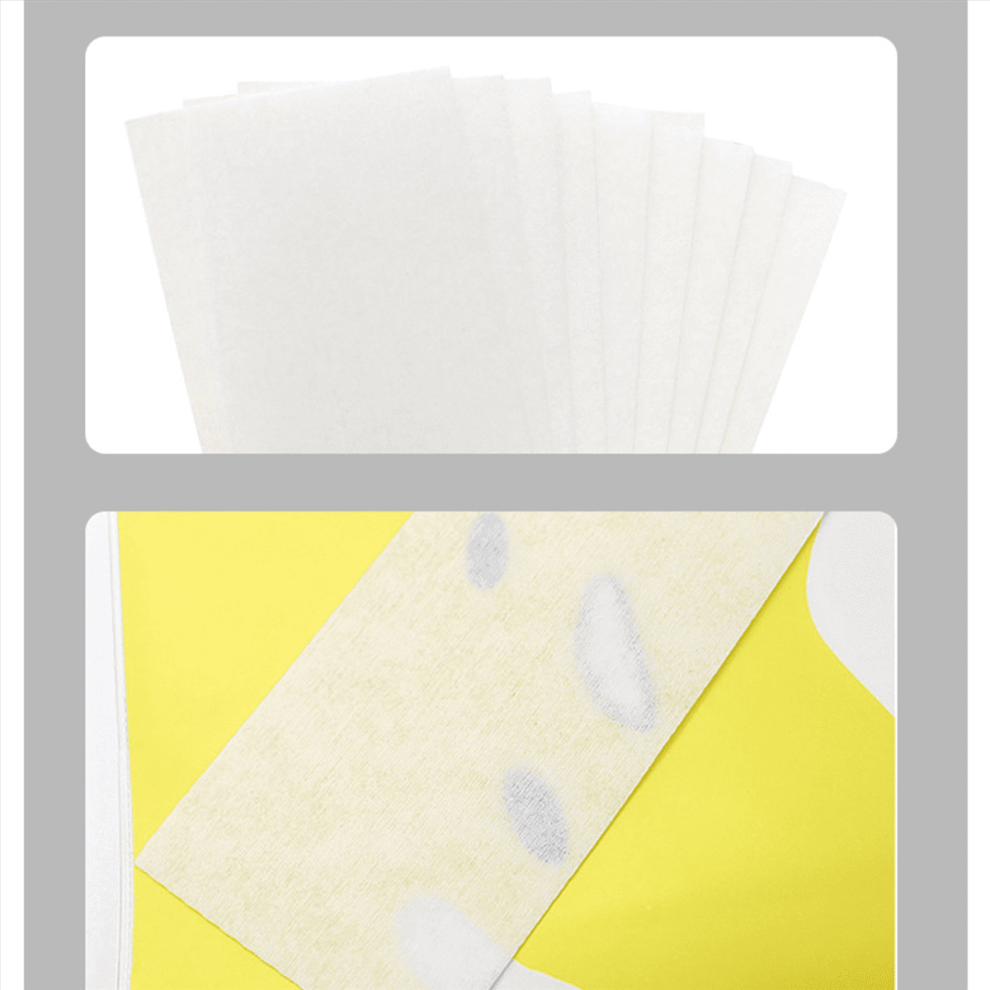 300 Pcs Depilatory Nonwoven Cloth for Face Neck Arm Leg Body Hair Removal Wax Paper