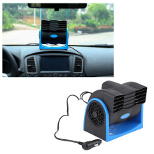 Auto 12V Einstellbarer leiser Mini-Kfz-Ventilator | 16,5 cm Blau & Schwarz