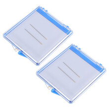 Suction Box Needle Magnetic Case Portable Pincushion 2 Pcs Square Organizer Plastic Sewing Needles Pins