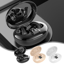 Jacenvly Kids Headphones Bluetooth 5.3 Wireless Earphones, Clip Type with LED Digital Display, HiFi Sound, HD Call, Directional Transmission