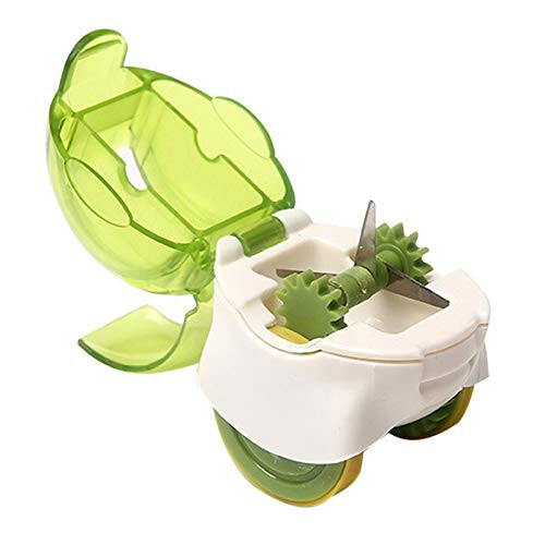 Garlic Grinder and Ginger Crusher with Sharp Stainless Steel Blades, Easy Rolling Kitchen Tool