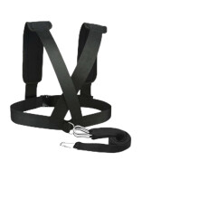 Sled Training Harness and Weight Pulling Belt with Padded Shoulder Straps and Adjustable Metal Buckles