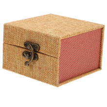 Wooden Jewelry Box Vintage Small Treasure Chest with Spacious Storage for Keepsakes and Gifts