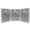 Lawrence Frames Silver Plated Double Bead 8x10 Hinged Triple Picture Frame 1