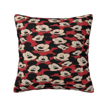 Mickey Mouse Cartoon Pillowcase Decorative Throw Pillow Covers, For Sofa Home Decor, Choose Happy Seasonal Couch Cushion Case 20"X20"