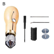 DIY Leather Sewing Awl Thread Kit Manual Sewing Machine Speedy Stitcher Leather, O8A4