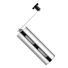 Manual Coffee Grinder with Ceramic Burr Core, Adjustable Grind Precision, Compact for Travel and Office