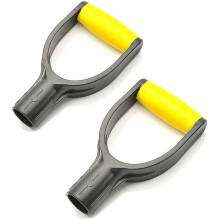 /Ryi/ Spade handles for garden spades and rakes, 2-pack, yellow-black