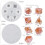 Silicone mold for polyhedral dice with engraved numbers 4