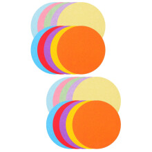 200 Sheets Round Colored Paper Handicraft Schhol Suplies Origami Bulk Cardstock Kids Crafts Child