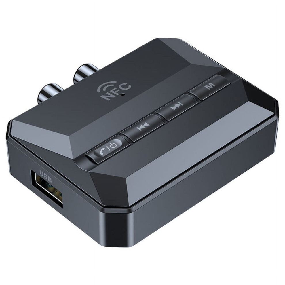 T59 Bluetooth-Compatible 5.3 Audio Receiver Nfc Audio Adapter U-Disk Tf Card Stereo Music Receiver Aux 3.5Mm Rca Jack For Car Tv 9389440258020