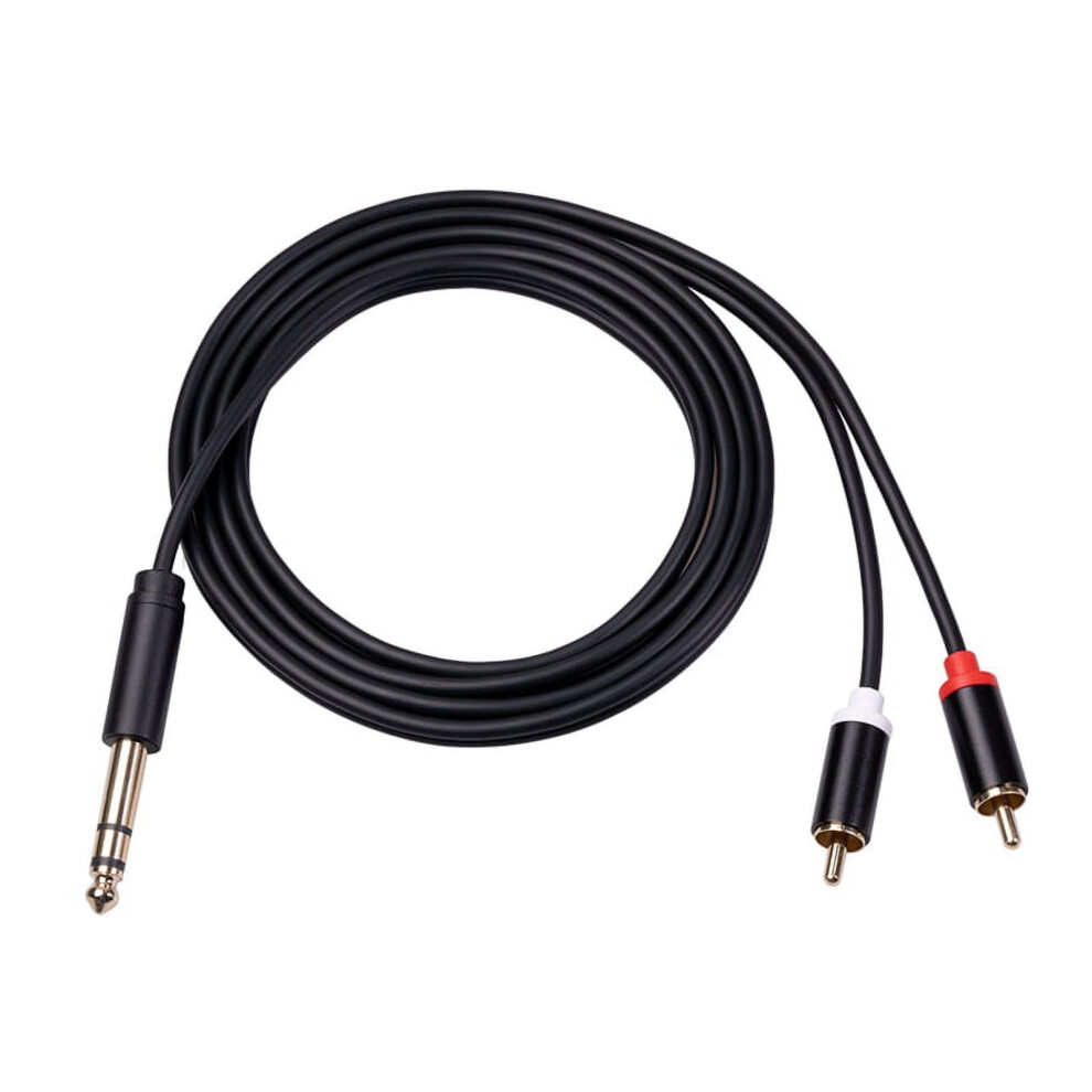 6.35 Mm To 2Rca Cable, Rca Cable 6.35Mm Male To 2 Rca Male Stereo Audio Adapter Y Splitter Rca Cable -3 Meter 9389440402355