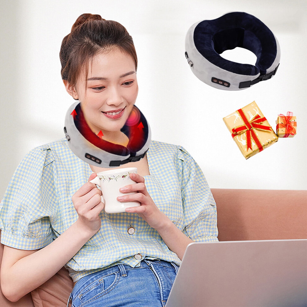 YgkuHd Back Massager with Heat, Electric Shiatsu Neck & Shoulder Massager Pillow, Kneading Massage at Home or Car, Gifts for Men & Women