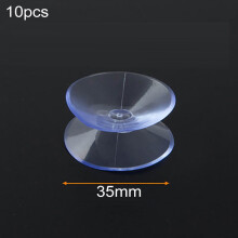Sufanic 10PCS Double Sided Suction Cups Compatible with Glass Table Top, Prevent Sliding, Window Hanger 0.8/1.2/1.4inch