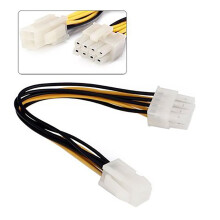 lulshou ATX 4 Pin Male to 8 Pin Female Power Cable Cord Adapter CPU Power Supply
