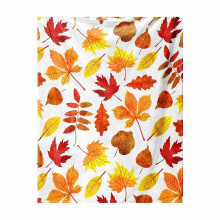 Clearance Deals! Throw Blanket Flannel Blanket Maple Leaves Pattern Printed Cover Blanket Nap Blanket Travel Portable Quilt