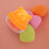 Guangmc Makeup Sponge Holder Container Yellow Egg Box Storage Travel 2