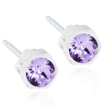Blomdahl Earrings MP Medical Plastic 4mm Violet