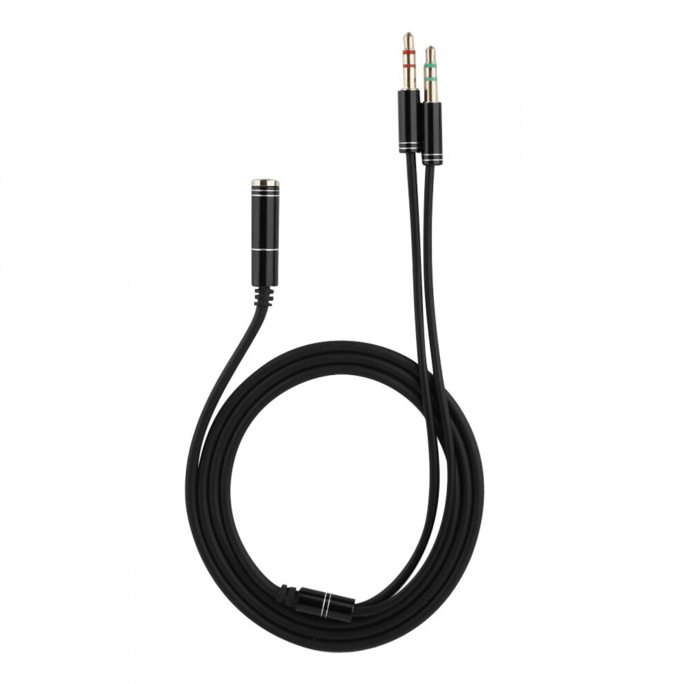 Byarss 3.5Mm Female 3.5Mm Dual Extension Male Audio Cable Headset Microphone Splitter Adapter Earphones 9389440803343