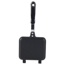 Sandwich Frying Pan, Aluminium Alloy Household Sandwich Maker Double?Sided Non?Stick Frying Pan for Breakfast