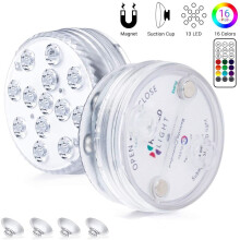 Donemore LED Pool Lights with Magnet & Suction Cups, 13 LEDs Waterproof for Bathtub, Shower, Hot Tub, Spa, Party, compatible with standard pool