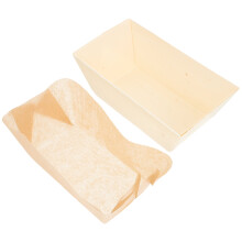 3 Pcs Cake Wooden Tray Loaf Bread Household Baking Tools Container Food Mold Containers