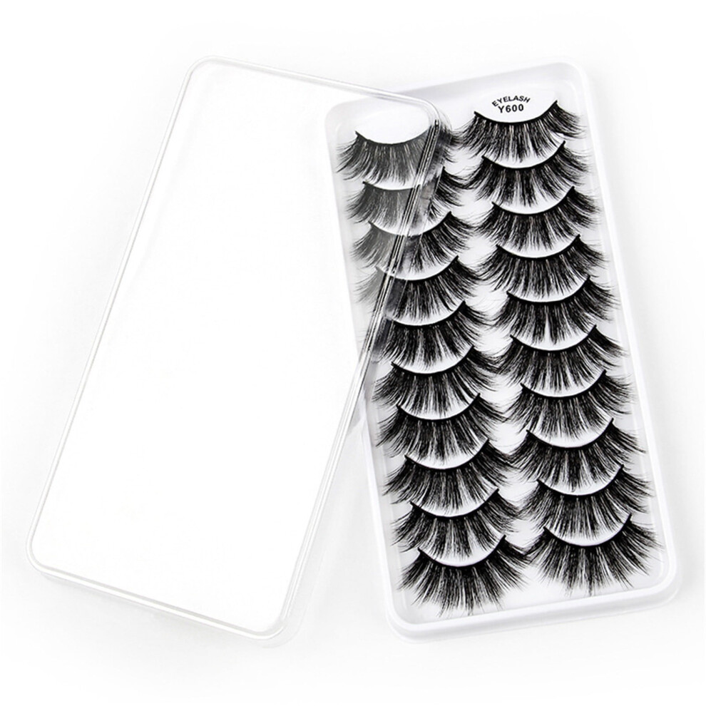 VOSS Lashes Multipack False Volume Wispy Pairs Style 8D Eyelashes Eye Eye 10 Eyelashes Dramatic Lashes Pack