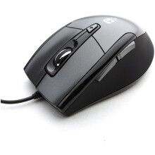 Noiseless USB Optical Gaming Computer Wheel Mouse 1600 DPI Super Quiet JNL-101K Black Silent