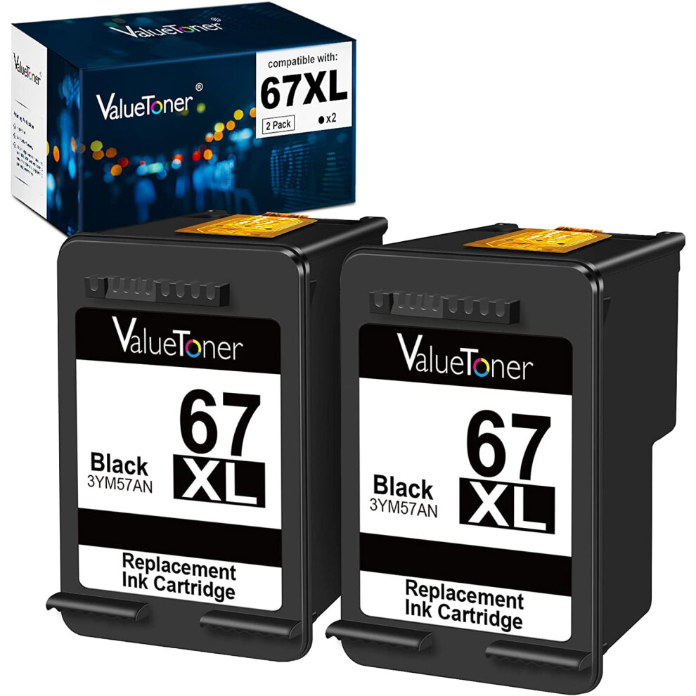 Ink Cartridges Replacement For Hp 67XL 67 Xl For Envy 6000 6055 6055E 6052 6058 6075 Envy Pro 6400 6455 Black 9389440580022