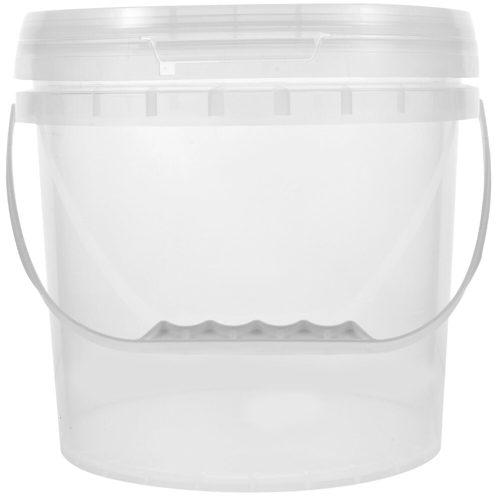 Plastic Paint Bucket With Lid And Handle, Durable Gallon Container For Paint Storage And Mixing 9113335130821
