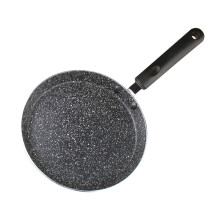 1pc Non-stick Pans Maifan Stone Frying Pan Omelette Pan Non-stick Coating Egg Frying Pan Kitchen Cookware Accessary for Home (Black 6 Inches)