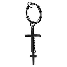 1Pc Hoop Earring Cool Unisex Stainless steel Long Chain Ear Clip for Club