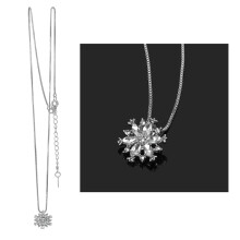 Custom Picture Locket Necklace Compatible with Tennis Necklace for Women, Pearls Choker Star Chain Light Pendant for Girls, Snowflake Clavicle