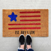 Home Floor Carpet Square Blanket Independent Day Living Room Bedroom Door Anti Family Decor
