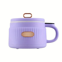 1.6L Smart Electric Hot Pot with Timer, NonStick Ceramic Liner, Double AntiScald for Dorm