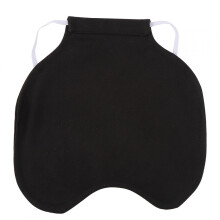 Delaman Chicken Apron, Feather Protector for Pets, Rear Wing Cover, Saddle Apron, Double Jacket, Poultry Home Accessories (Black)