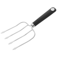 Heavy Duty Turkey Lifting Forks with Ergonomic Comfort Grip, Stainless Steel Four Prong Meat Carver