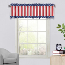 Holiday Sales Lmueinov Living Room Curtains, American Flag Pattern With Stars And Translucent Stripes, For, Eyelets Family Gifts Saving Up To 30% Off