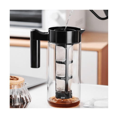 Cold Brew Coffee Maker, Glass Iced Coffee Maker and Tea Infuser with Leak-Proof Pitcher with Mesh Filter 2
