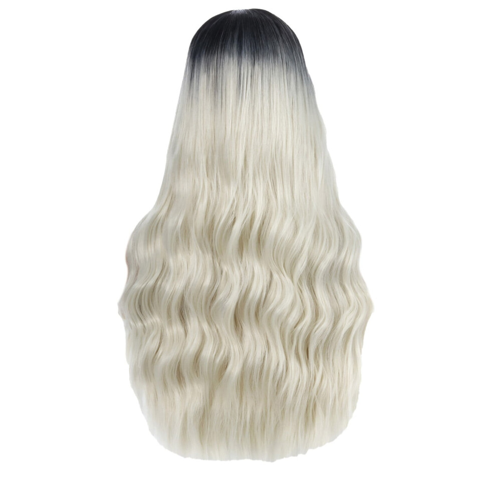 Desertasis Human Hair Glueless Wig, Pre-Plucked & Pre-Cut, Long Natural Shadow Curly Wig for Women - One Size (Compatible with Daily Wear)