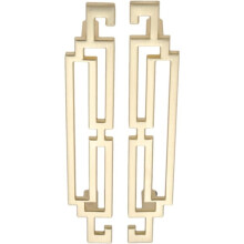 pair of gold-plated handles 128mm drawer and kitchen cabinet handles, retro vintage door handles (128mm, gold)