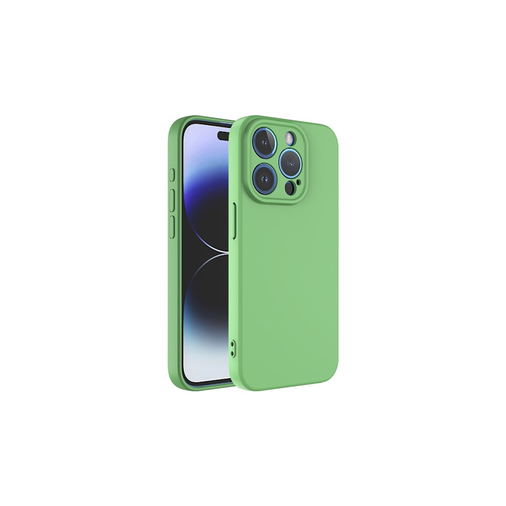 Compatible With Iphone 15 Pro Case - Microfiber Silicone Green 9110895391761